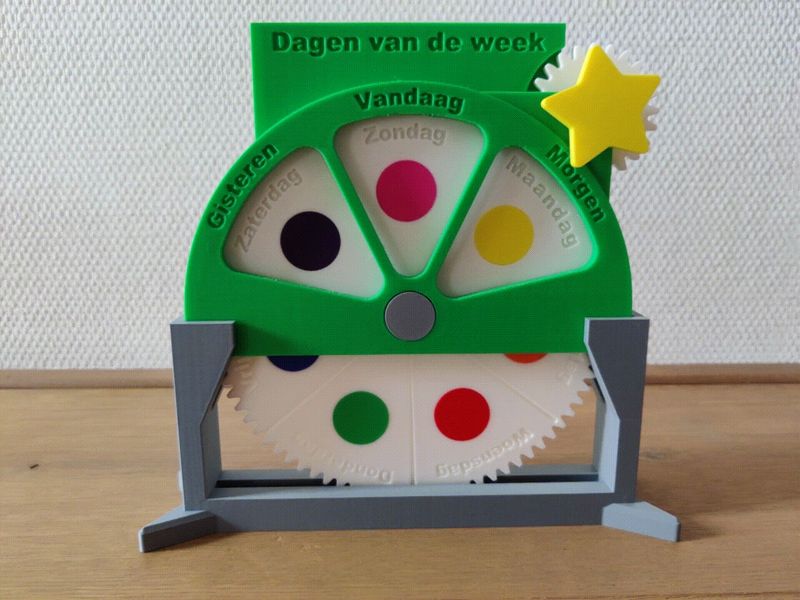 Days of the Week Wheel [EN/NL/DE]