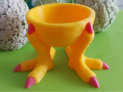 Egg Cup with Chicken Feet