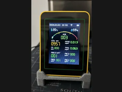 Desktop stand for air quality detector