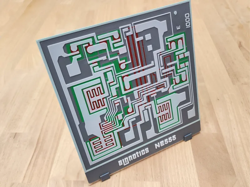 555 Timer Chip Plaque