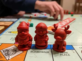 Christmas Monopoly-Style Token Set