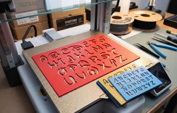 Caja o estuche: Disney alphabet templates / Back to school — vista de referencia 3