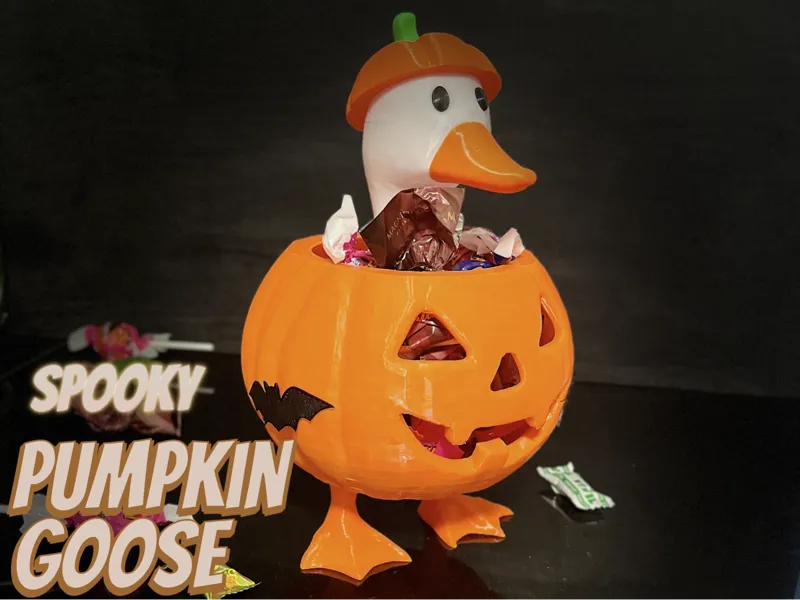 Pumpkin Goose – The Cutest Halloween Candy Bowl