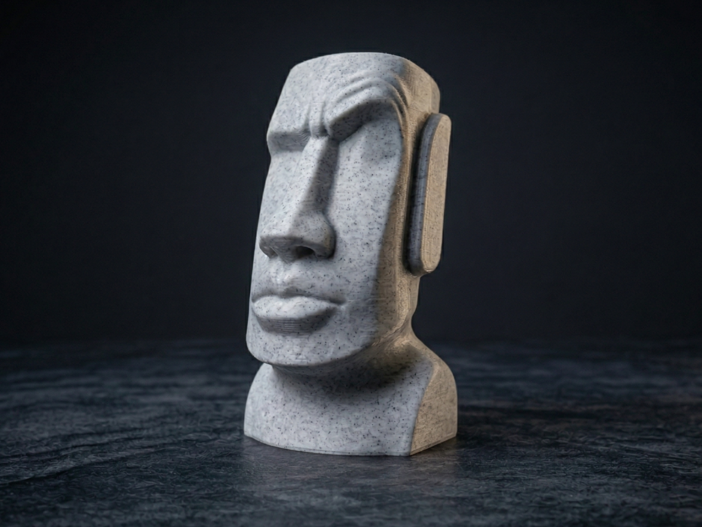 The Raised Eyebrow Moai