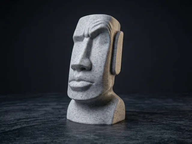 The Raised Eyebrow Moai