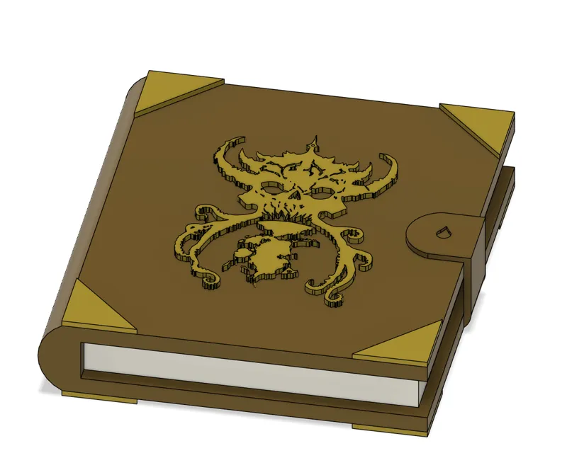 1:12 Scale Spell Book for Action figures (Mythic Legions Cabal Logo)
