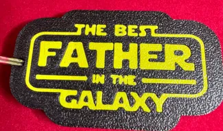 Best Father In The Galaxy Keychain