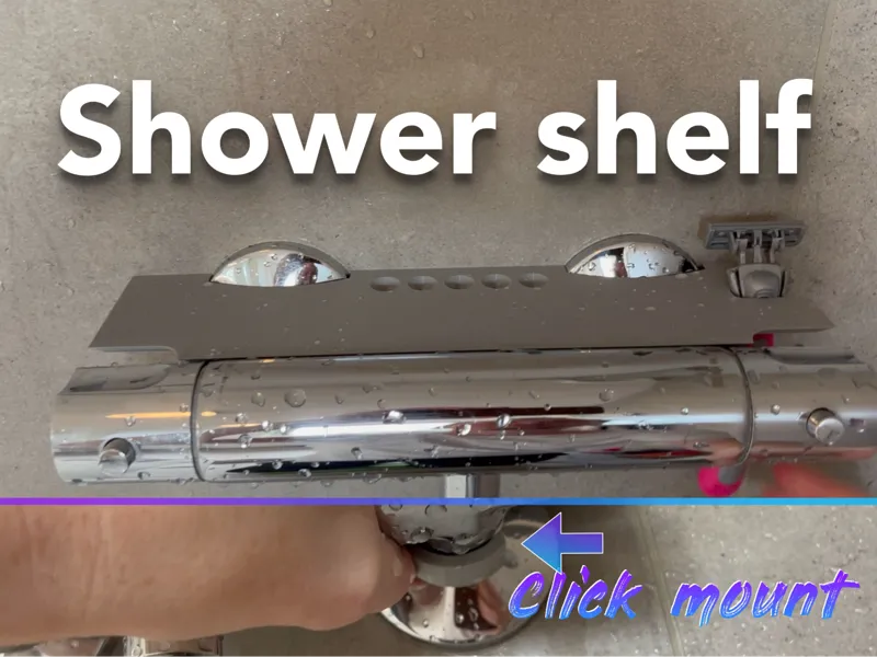 Shower shelf - click mount