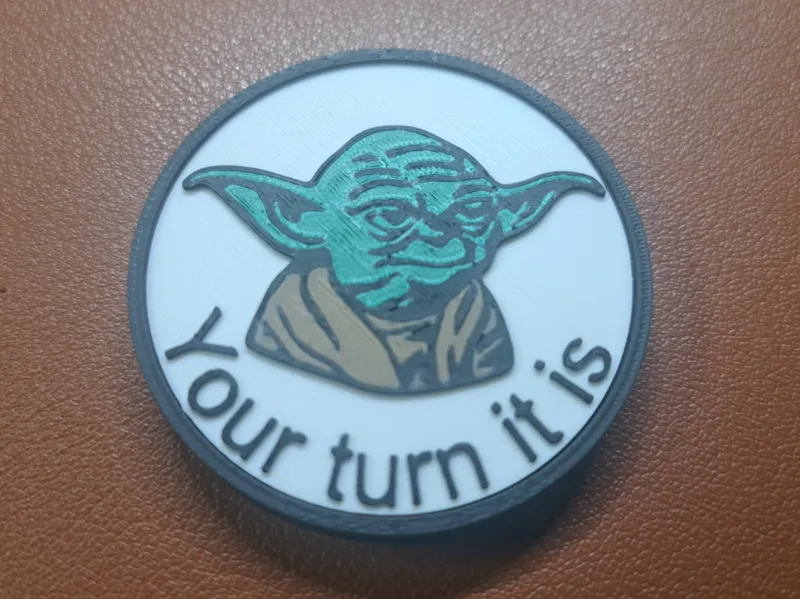 "Your Turn" Yoda Game Token