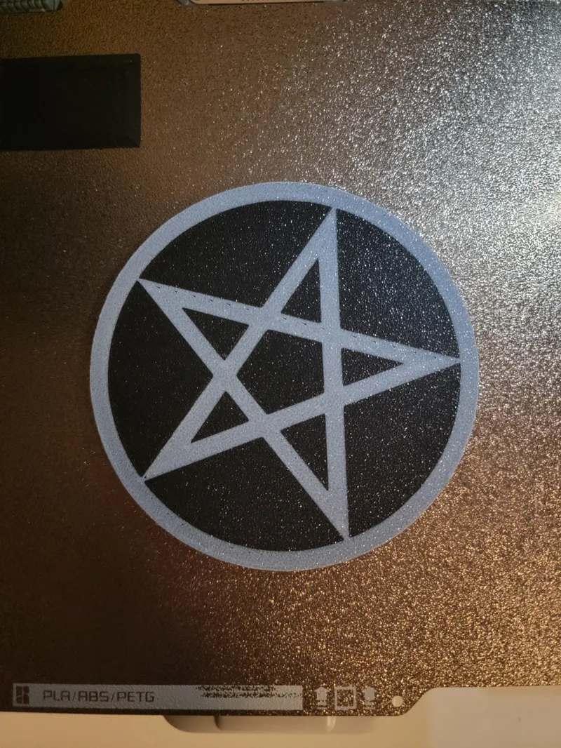 Simple Pentagram Coaster