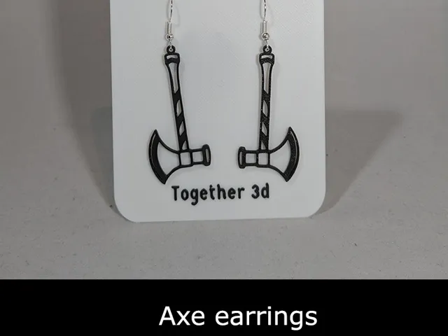 Axe earrings