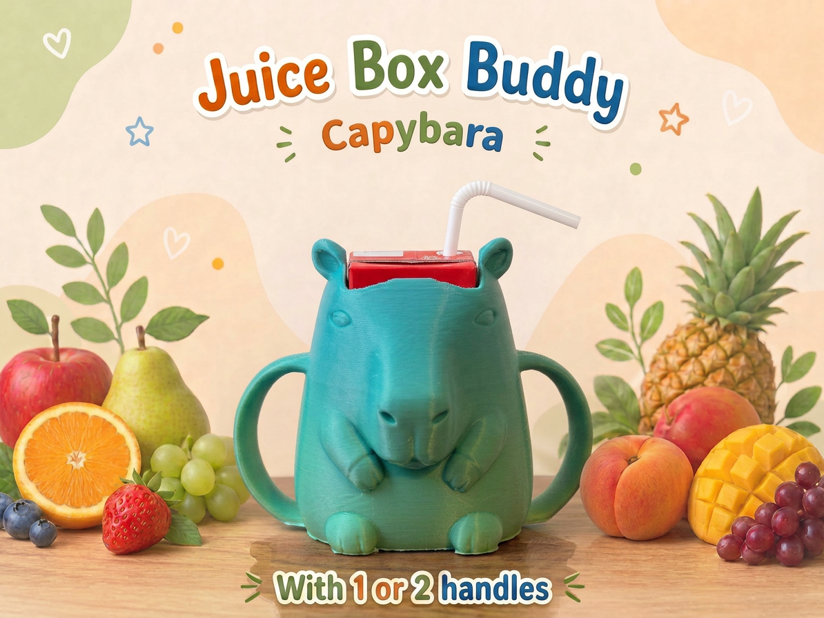 Capybara Juice Box Buddy Holder