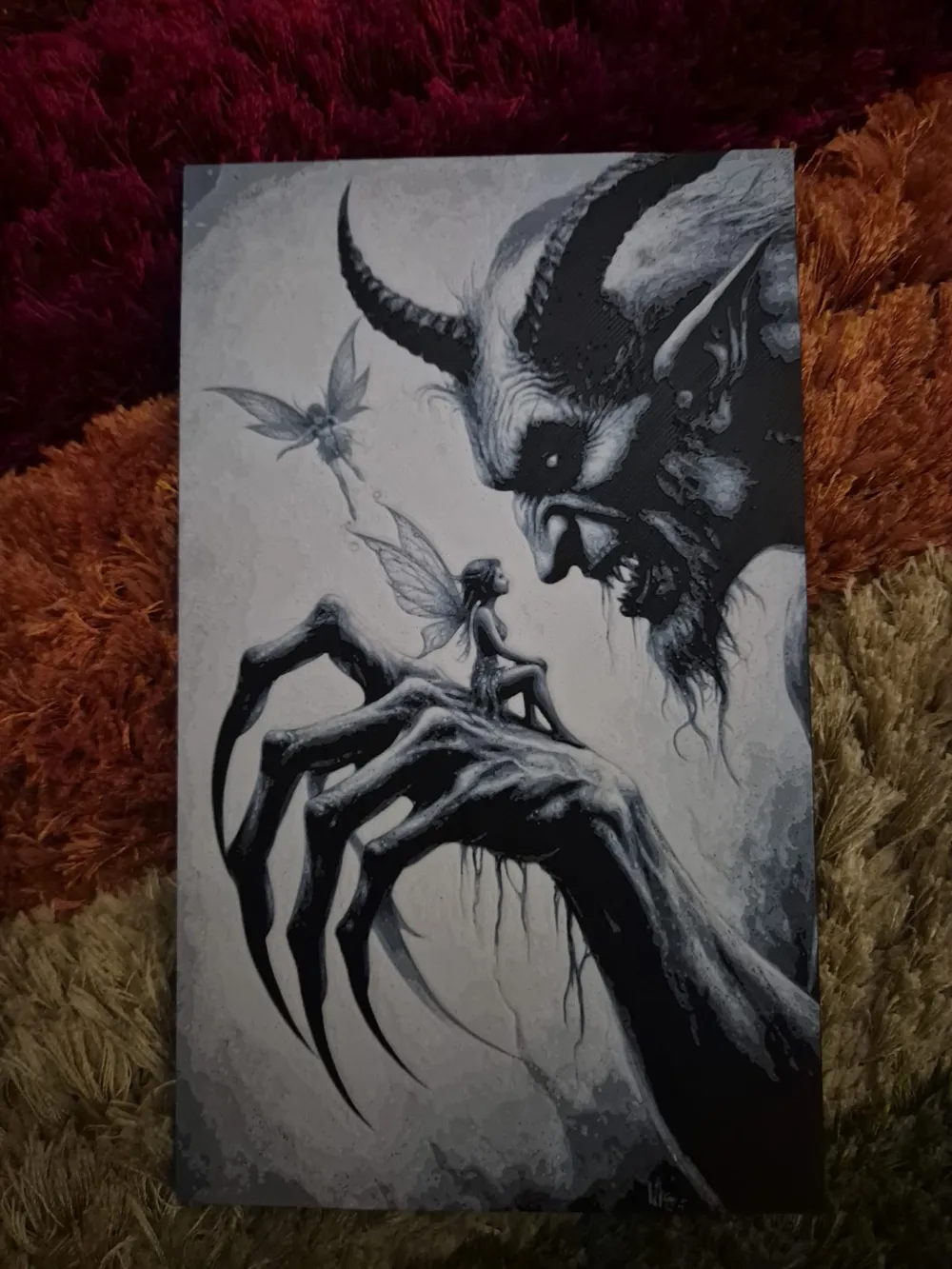 The devil and tinkerbell hueforge - Free 3D Print Model - MakerWorld
