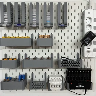 Ikea Skadis Universal Battery Holder