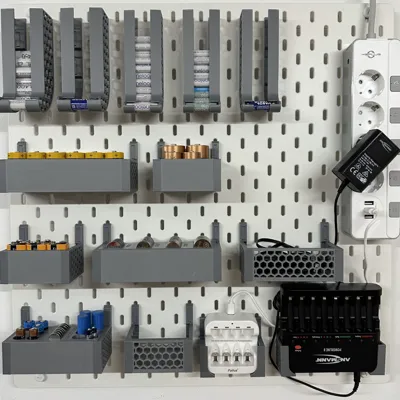 Ikea Skadis Universal Battery Holder