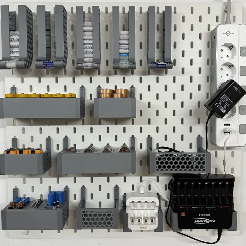 Ikea Skadis Universal Battery Holder