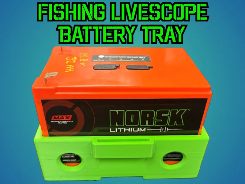 Small Battery Tray - Fishing LiveScope Sonar