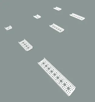 Assorted Shallow U-Channel Sizes for FTC Robotics