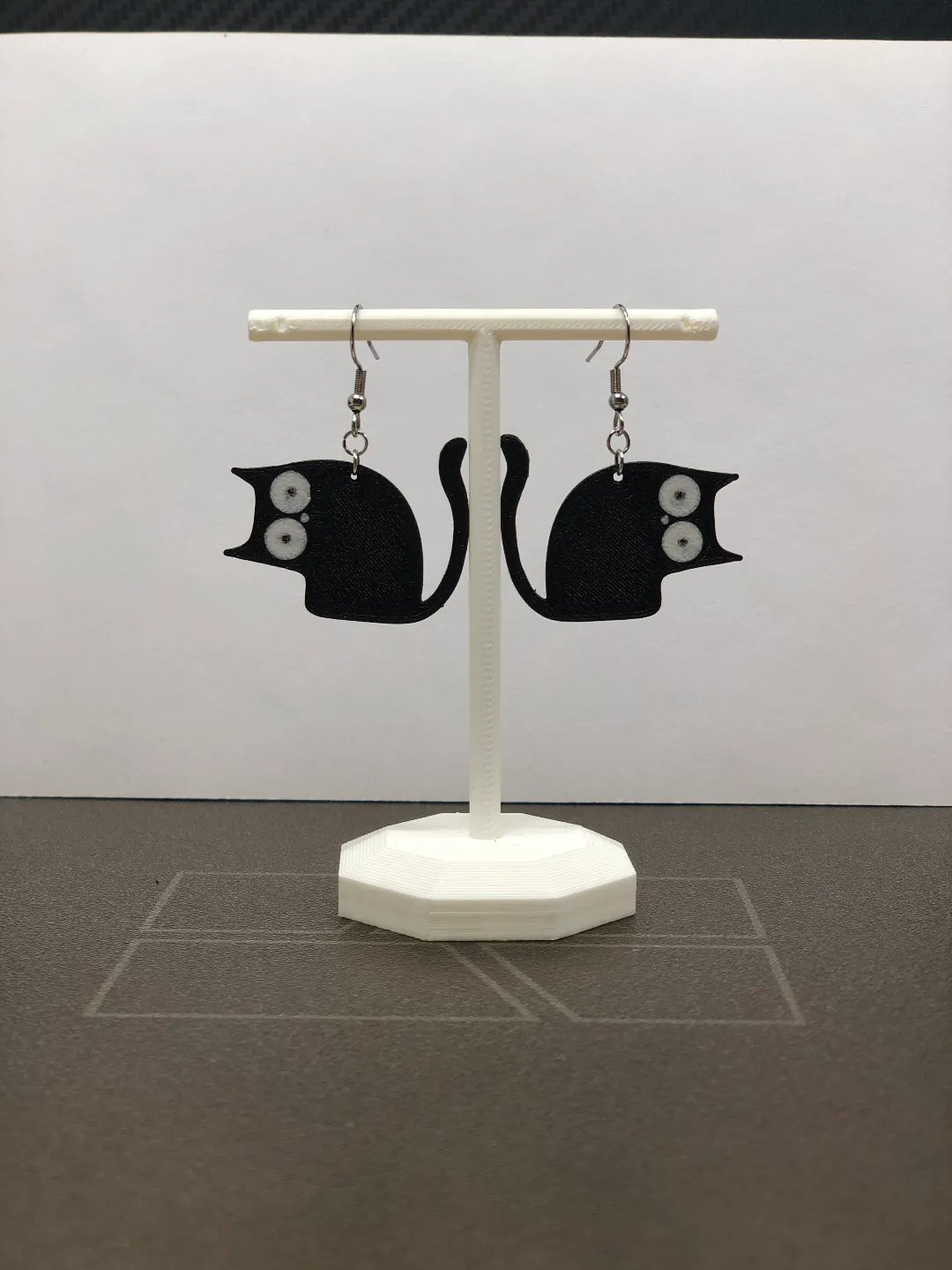 Black cat earrings vol2 view 2