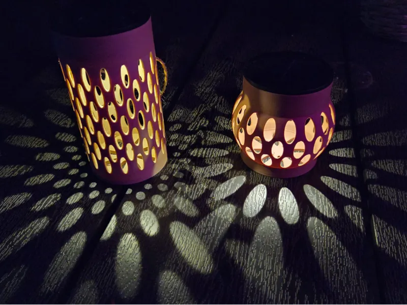 Two different solar lanterns