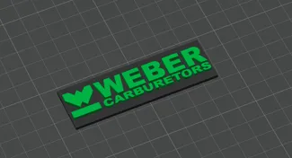 VW Jetta Weber Carburetor Grille Logo