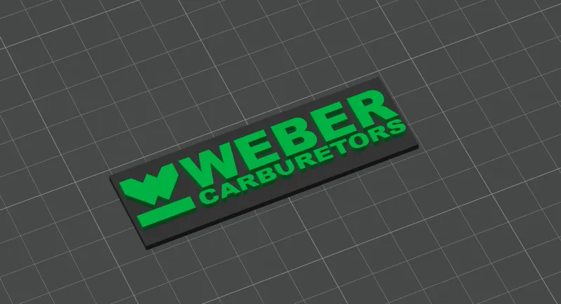 VW Jetta Weber Carburetor Grille Logo