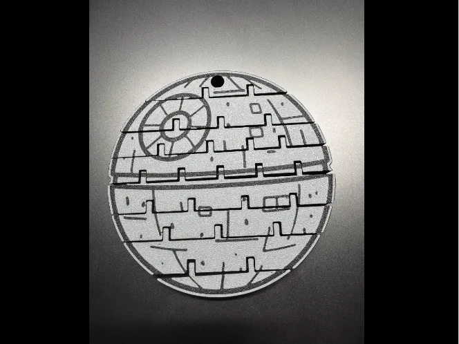Star Wars Death Star Flexi Toy Keychain Coaster