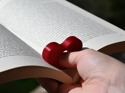 Heart Shaped Book Opener - Cute Page Holder