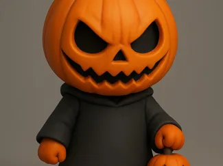 Pumpkinface Chibi I Cute Horror Icon