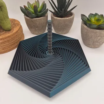 Objeto manipulable: Fractal Hexagon Fidget Toy with Handle - 4 Sizes — vista de referencia 3