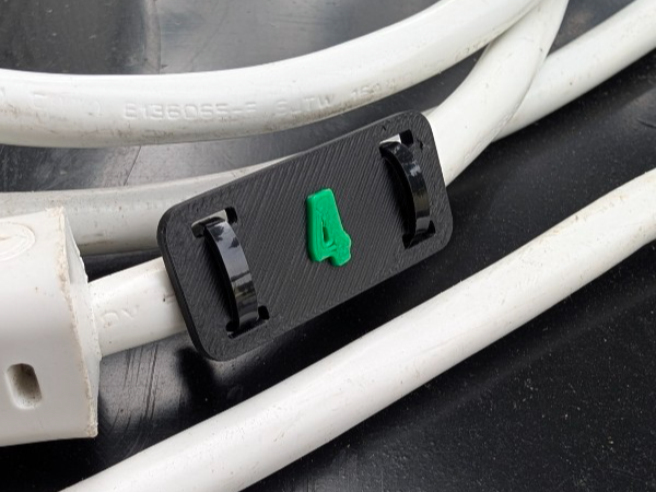 Simple ID Tag w/ zip tie slots