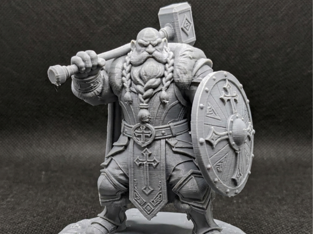 Dwarf Cleric Mini D&D model Dungeons & Dragons