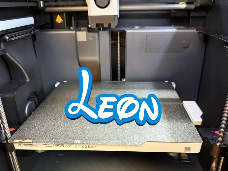 Leon - Namensschild Cartoon-Stil