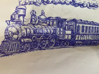 Train Pen Plot / Laser Engrave