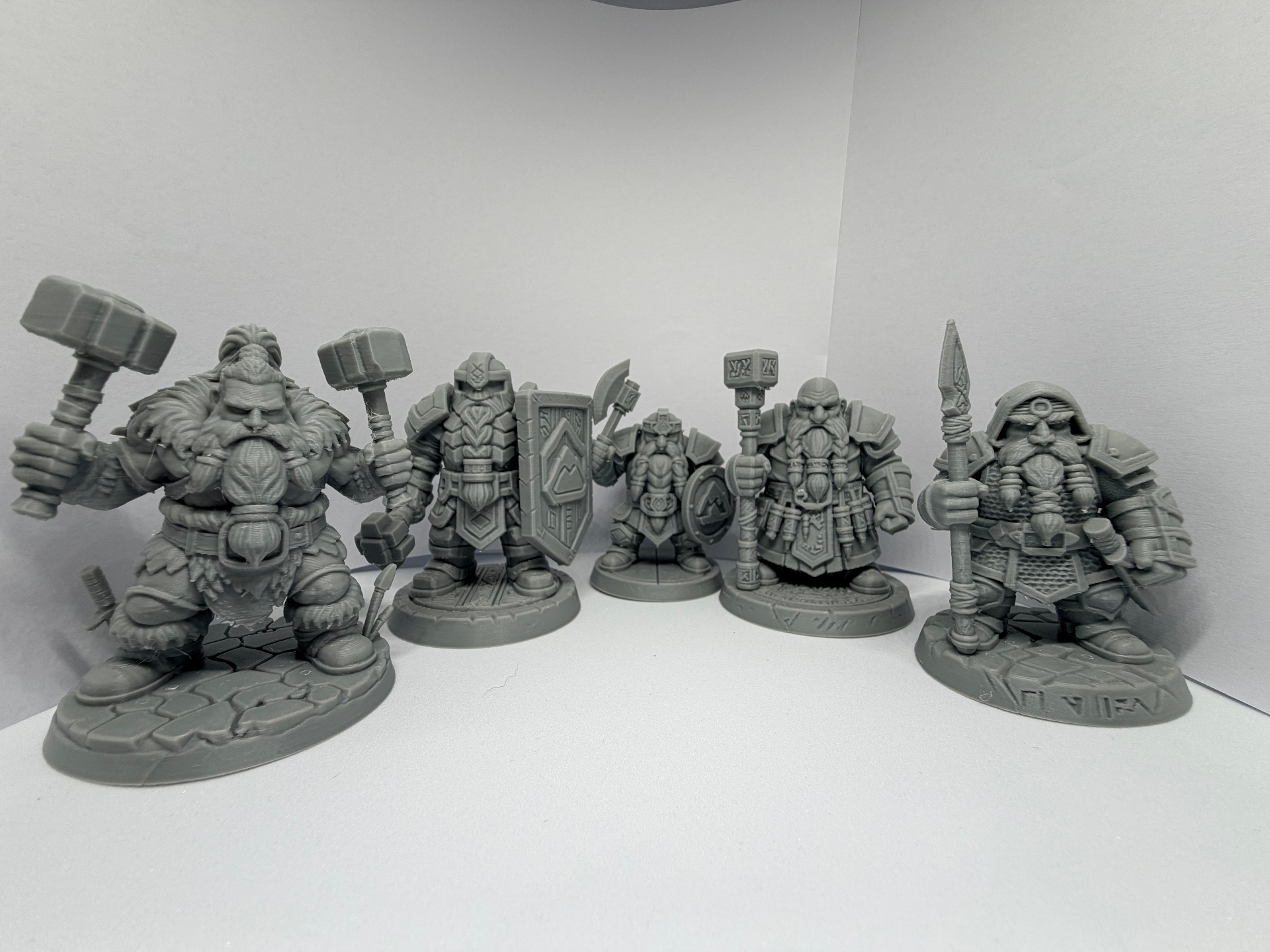 The Stoneforge Brotherhood – 5 x Dwarven Minis