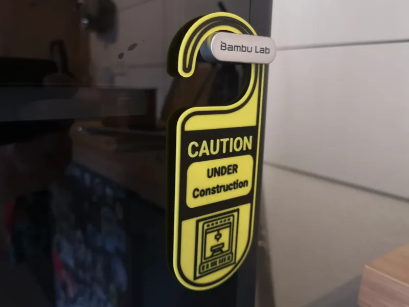 Under Construction Door Hanger