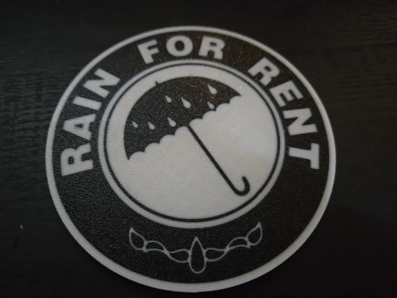 Rain for Rent LOGO Coaster