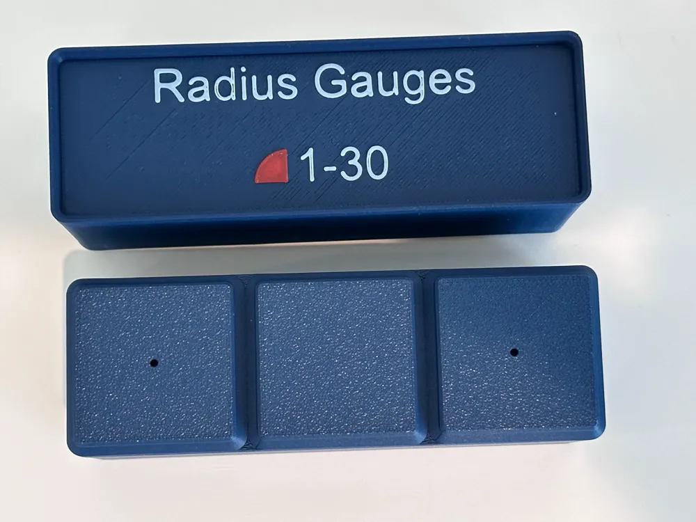 Gridfinity Rounded Box Gridfinity Box for Radius Gauges - Free 3D Print Model - MakerWorld
