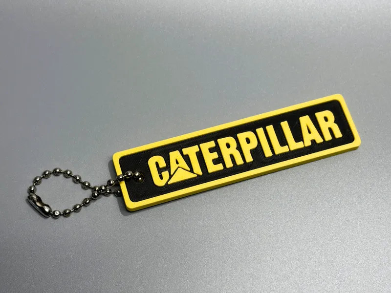 Caterpillar Tractor Key Tag