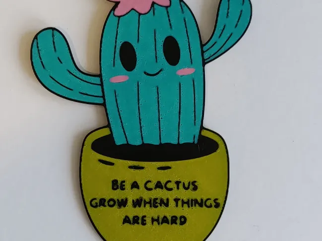 Keychain Be a Cactus