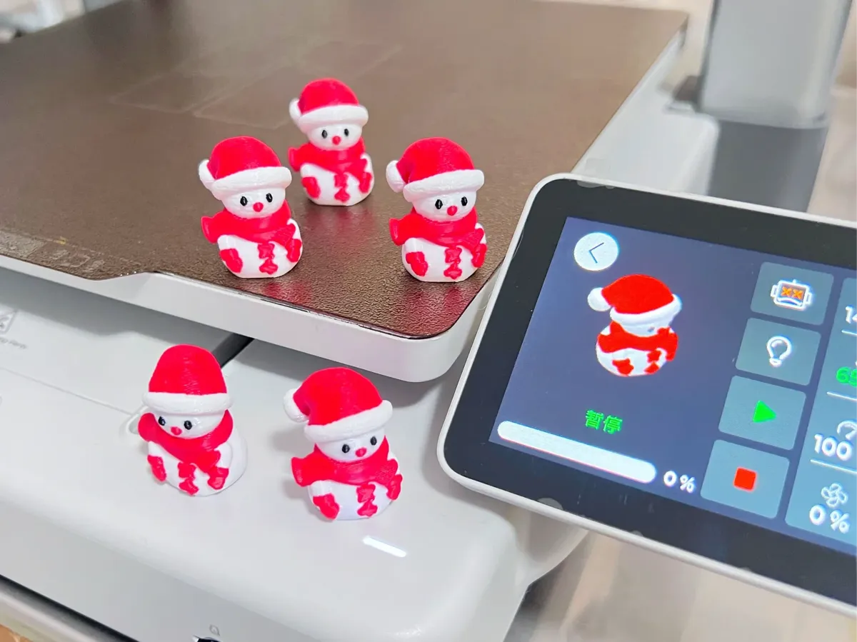 Miniature Christmas Snowman - Free 3D Print Model - MakerWorld