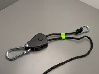 Grow tent rope organizer ratchet hanger cleanup