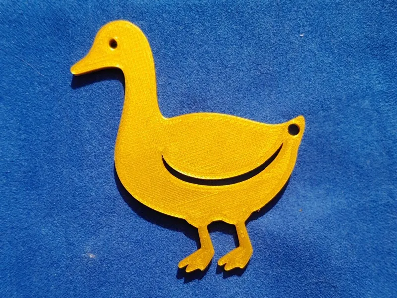 Simple Goose Keychain
