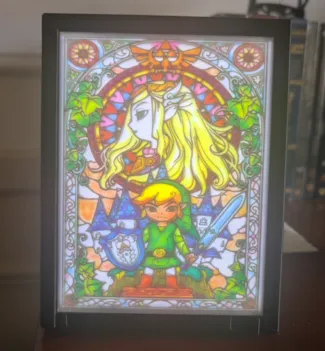 Zelda vitrail lithophane cymk