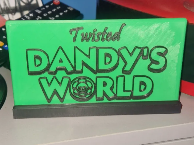 dandys world door plate and stand version