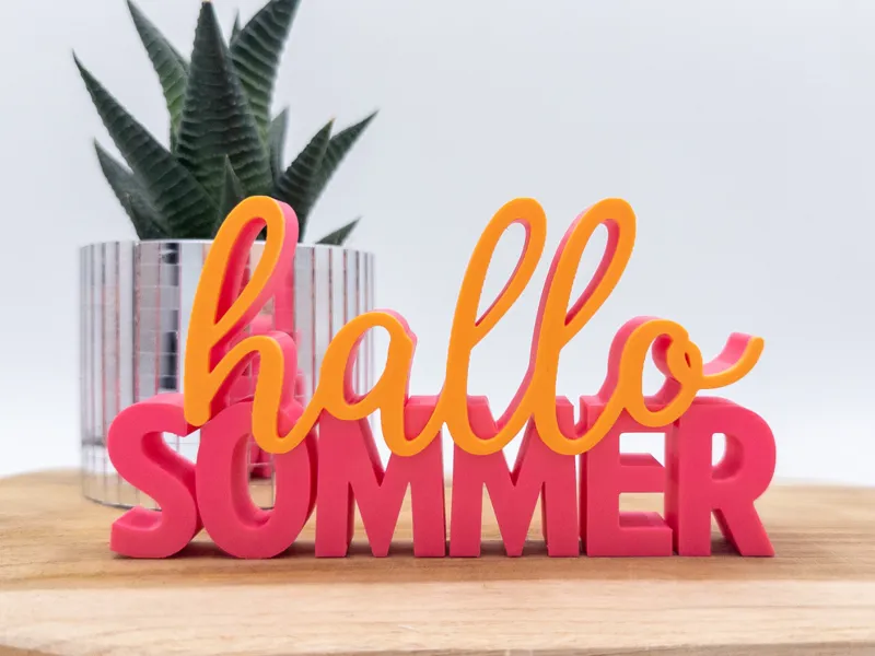Hallo Sommer – 3D-Aufsteller | Sommerdeko