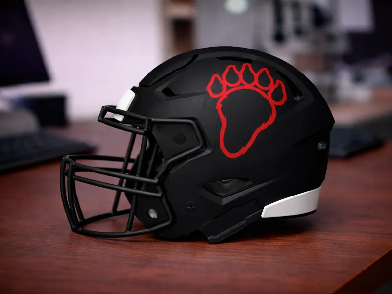 Chicago Lake Forest College Football Helmet