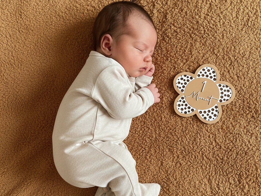 Modularer Baby-Meilenstein Aufsteller