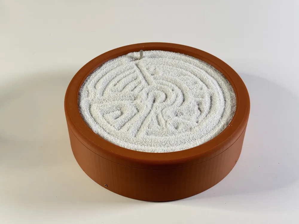 Cyber Zen Motorized Sand Art Garden - Free 3D Print Model - MakerWorld