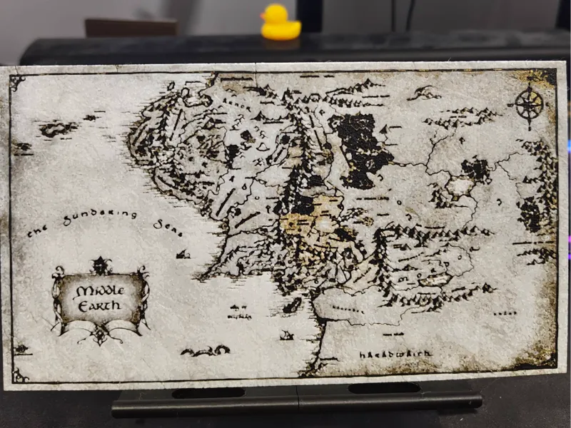 Middle Earth Map Hueforge